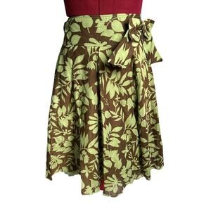 Miss Sixty Women’s Size Medium Cotton Silk Blend Floral‎ Swing Skirt Lined